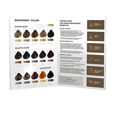 BrowXenna® Color chart book