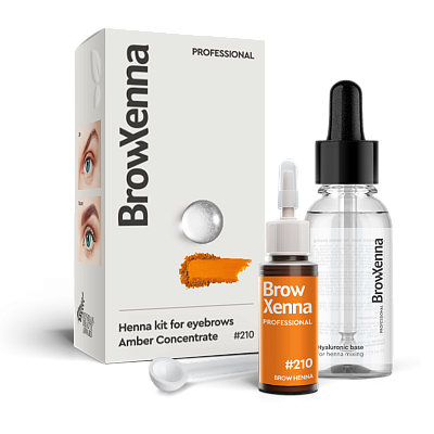 BrowXenna®, #210 Amber concentrate, 1 vial