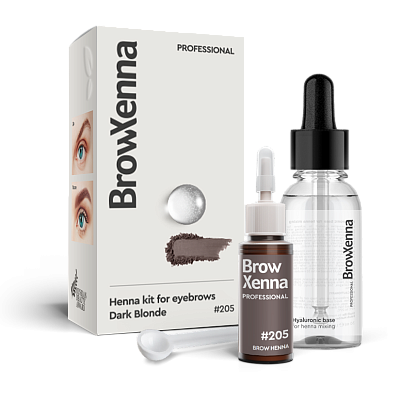BrowXenna®, Blond #205, Dark Blond, vial