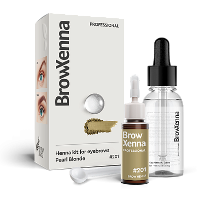 BrowXenna®, Blond #201, Pearl Blond, 1 vial