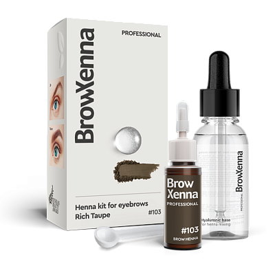 BrowXenna®,  Brown #103, Rich Taupe, 1 vial