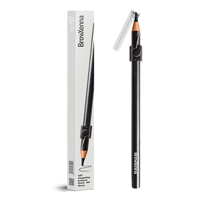 Self-Sharpening Eyebrow Pencil #01 Ebony