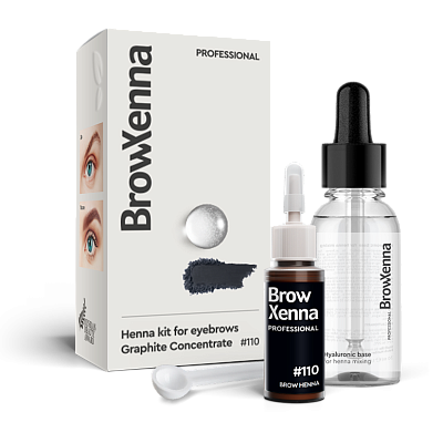 BrowXenna®, #110 Graphite concentrate, 1 vial