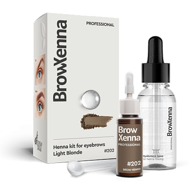 BrowXenna®, Blond #202, Light Blond, 1 vial