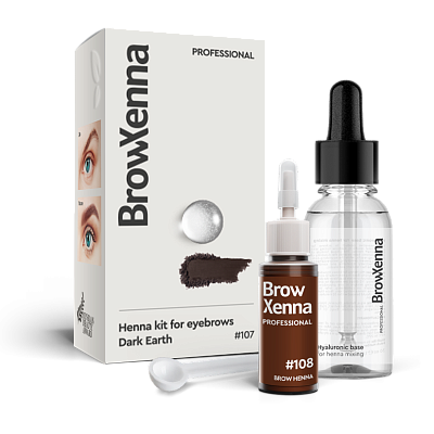 BrowXenna®, Brown #108, Wood wine, 1 vial