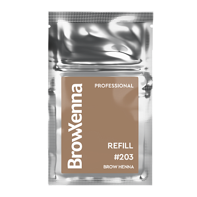 BrowXenna®, Blond #203 Light Chestnut, 1 sachet