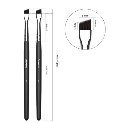  Set of brushes №8 (beveled), BrowXenna®