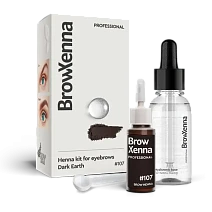 BrowXenna®, Brown #107, Dark earth, 1 vial