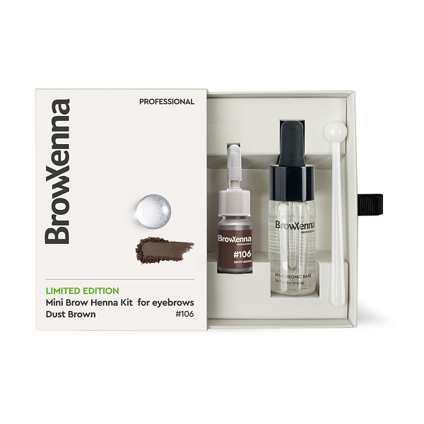 MINI Brow Henna Kit with Hyaluronic Mixing Base Included Limited