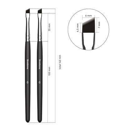  Set of brushes №6 (beveled), BrowXenna®
