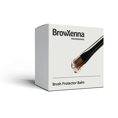 BrowXenna Balm for Protection and Shape Preservation of Brushes After Washing, Prevents Fraying