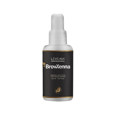 Mineral solution for henna mixing, BrowXenna®