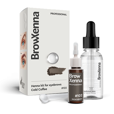 BrowXenna®, Brown #102, Cold Coffee, 1 vial